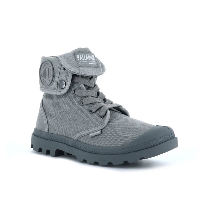 Bottes Palladium Baggy Femme Grise | FR JLQ246A